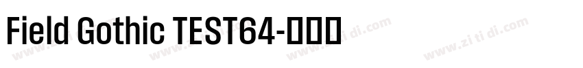 Field Gothic TEST64字体转换